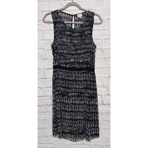 Anthropologie Postmark Dress‎ Keyhole Back Dainty Floral Dress in Black Small